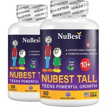 누베스트 톨 NuBest Tall 10+ 키즈 청소년 각60캡슐 2통 (통관수수료포함), 상품선택, 2개