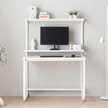 헤이미쉬홈 샘스틸 1인용 고등학생 2단 하이 철제 컴퓨터 책상 900, 상판) 오크, 프레임) 블랙