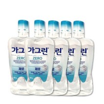 가그린 제로 750ml 5개 무색 페트 무에탄올 순한 민트 가글 _MC