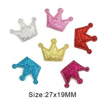 가죽스티커 인조가죽 수선패치 보수 스티커 테이프50Pcs 여러 가지 빛깔의 패치 반짝이 가죽 패드 크라운/, 37 Mix Small Crown