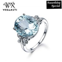 아쿠아마린반지 천연 천연석 원석 반지 wegarasti silver new 유행 214