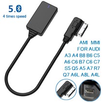 Lopbinte 세트 블랙 ABS AMI MMI MDI 무선 보조 블루투스 어댑터 케이블 오디오 음악 Audi A3 A4 B8 B6 Q5 A5 A7 R7 S5 Q7 A6L A8L A4L-3G OPP 가방 패키지에 대한 자동 수신기 1개 포함 4 분해 키, 한개옵션0