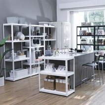 [AKMALL]무볼트 선반 2단 가로1000 깊이400 높이900, 쿠팡 블랙