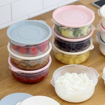 가쯔 심플쿡 냉동밥 원형 전자렌지용기 600ml 16개