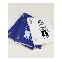 (국내배송) kokuyo 고쿠요 x 노리타케 A5 바인더 노트, 청색, 1개
