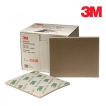 3M 스폰지 연마재 페파 1장 프라이머 퍼티 목공 그라인더 광택 퍼티작업, 02602 (500~600방)