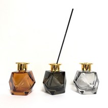 몰드몰 디퓨저용기 - 록키 ( 5색 ) 고급 골드T캡, 라이트블랙