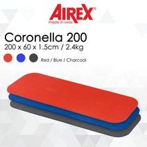 [AIREX] 코로넬나 200 CORONELLA 에어렉스 스위스 매트 필라테스 요가, 챠콜(목탄)