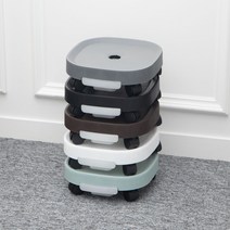 아그노 바퀴달린 물받이 화분받침대 사각, 그레이