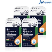 JW중외제약 곤약세라마이드 60정(인도산)저분자콜라겐 히알루론산 엘라스틴 피부영양제 곤약세라미드 먹는세라마이드 곤약감자세라마이드 먹는엘라스틴 피쉬콜라겐 식약처 인증, 600mg/36g/60정/4EA