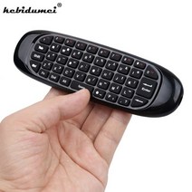 스마트폰 미니키보드 미니 키패드 키보드 패드 회계용 키보드 아이폰 미니키패드 자이로 스코프 용 2.4GHz 무선 컴퓨터 용 원격 제어가있는 에어 마우스 게임 스마트 TV 14, 백라이트 없이, 영어