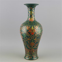 청나라 오색 화병 도자기 오리엔탈 빈티지 엔틱 골동품