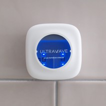 [엠텍] UVC LED 2인용 벽걸이 무선 칫솔살균기 면도기살균거치대 당일발송, TS22_화이트, 울트라웨이브_TS22_화이트