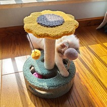 고양이캣폴 고양이 장난감 숨숨집 해먹 투명 놀이터 스크래쳐 캣타워 타워, B