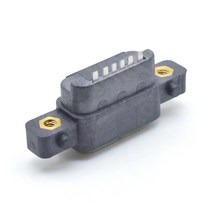 소켓 USB 3.1 타입-C 6 핀 6P 방수 벨트 너트 암 고무 링 나사 구멍 포지셔닝 포함 1 개