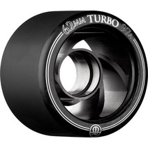 RollerBones Turbo 97A 알루미늄 허브 포함 속도/더비 휠 (8개 세트) 1298407, Black