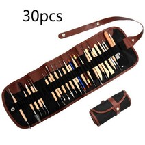 도예체험 취미 초보자 점토 도자기 세라믹 조각 도구 14/30pcs 목공 키트 DIY 나무 공예 모델링, 02 30pcs