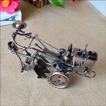 홈카페인테리어 빈티지 경운기 모형 입체 소형관리기 땅파는기계 트랙터 전시품 모터, 옵션1