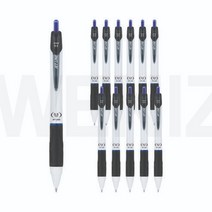 자바펜 0.5mm 제트라인 펜, 10개입, 블랙