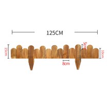 신스리 정원용품 원목울타리 펜스 화단꾸미기 방부목 잔디 담장 장식, 삽입높낮이10/15*130cm