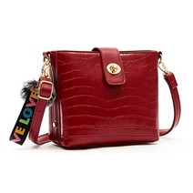 쇼프 쿨샵 여성 시크한 크로스백 뱀피 스타일 메신저백 스퀘어 패턴 0W9D57A2