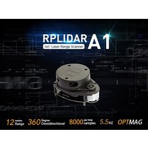 라이다 센서 RPLiDAR A1M8-R6 360 학위 레이저 스캐너 키트-12M 범위 매핑 현지화 및 개체/환경, 한개옵션0