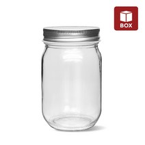 MIR (1BOX) 유리병 클래식 미르 자 380ml 원형 (12개입) 잼병 공병 유리밀폐용기