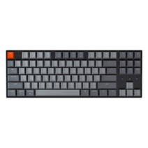 Keychron K8 핫 스왑 가능 무선 Bluetooth유선 USB 기계식 키보드 Gateron G Pro 브라운 스위치화이트 LED 백라이트N 키 롤오버 포함 숫자 키패드 87 키 컴퓨터 키보드 Mac Windows용, 협력사, 레드 스위치