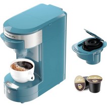 VIMUKUN 싱글 서브 커피 메이커 K-Cup Pod & Ground Coffee 원 버튼 작동 및 자동 차단 기능이 있는 양조기 5-13온스. 미니 사이즈, Green