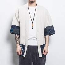 POMTOR 여름 개량 한복 남자 면마소재 셔츠 삼베옷 저고리 개량 한복