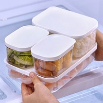 반찬 정리 잔반 보관 냉장고 반찬통 밀폐 용기 각종 사이즈 안전 위생 음식 소분 통 사각 도시락 예쁜 감성 요리 담기 케이스 투명 신선 주방 그릇 접시 적층 가능 심플 뚜껑 락, 제품선택, 5호-브라운(3P)