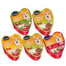 강아지캔 비타크래프트 조에시 하트캔 85g 5종 15묶음, 치킨+당근+완두콩(소스타입)85g x 15개