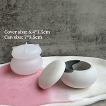 욕조 트레이 반식욕 둥근 저장 탱크 실리콘 금형 작은 항아리 보석 보관 상자 석고 DIY 도자기 홈 인테리어, [01] A