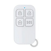 리모콘 스마트키 Topvico 433mhz 원격 컨트롤러 무선 휴대용 4 버튼 키 체인 wifi gsm pstn 홈 보안 도난 경보 시스템, 없음
