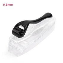 540 바늘 마이크로 니들 롤러 의료 치료 스킨 케어 도구 더마 롤러 얼굴 미세 박피 롤러 뷰티 케어 도구, 0.3mm 블랙, 0.3mm black