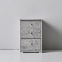 가구앤하우스 3단 책상 수납장 책상 서랍장, 3단 서랍장(빈티지그레이)