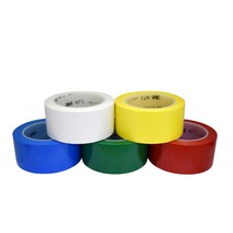 3M 471 바닥 라인 테이프 재단 안전 위험 표시 경계선, 3M 471라인테이프 백색 폭25mm, 1개