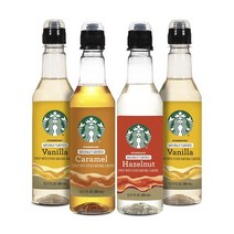 Starbucks Naturally Flavored Caramel Coffee Syrup 스타벅스 카라멜 시럽 12.17oz(360mL) 1팩, 1개