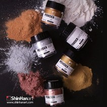 신한 전문가용 메탈릭 파우더 금분 은분, 실버 30ml