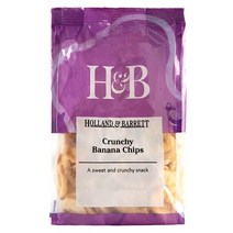 Holland & Barrett H&B 홀랜드앤바렛 크런치 바나나 칩 125g Crunchy Banana Chips, 1개