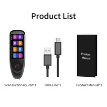 boeleo s50 사전 번역 펜 스캐너 33939 터치스크린 무선 텍스트 스캐닝 읽기 번역기 장치 112개 언어, 검은 색