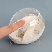 자석클립통 롤링휠 투명 디스펜서 사무실 책상정리 학용품 클립보관함 마그네틱 자석클립 홀더 집게