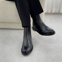 오오룩 남자 첼시부츠 키높이 앵클부츠 블랙 겨울 코디
