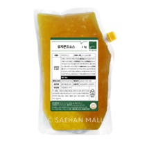 유자폰즈소스 2kg, 1봉