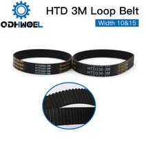 벨트샌더 HTD 3M 폐쇄 루프 벨트 고무 타이밍 CO2 레이저 조각 절단기/3D 프린터용 다양한 전송, [08] 3M-354-15
