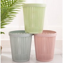 [에스엠메디칼] [SM] 라탄 휴지통 소 + 리필봉투 5봉(색상랜덤), 색상:블루