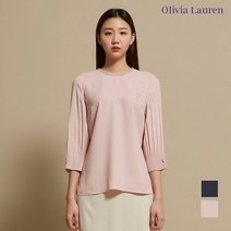 [올리비아로렌] 소매주름 블라우스 티셔츠_VOCALWM3121