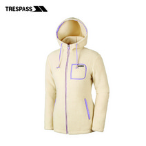 Trespass 여성 후드플리스 클래식 베이지 자켓