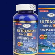 [순수한삼] 프리미엄 울트라 피쉬 오메가3 / 180캡슐 6개월분/ EPA DHA 1200mg / 오메가쓰리, 단품, 단품