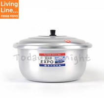 Kitchen 알루미늄 대형 양은솥 곰솥 대용량 사골 육수 국솥 찜솥 곰탕 곰국 냄비 빨래솥 열탕소독, ♥Kitchen_동서새마을솥 32cm♥, 1개